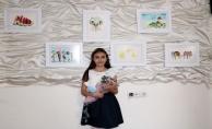 Sivas’ta yaşayan 9 yaşındaki küçük ressam ilk kişisel resim sergisini açtı