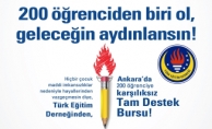 Türk Eğitim Derneği'nden 200 öğrenciye TAM DESTEK bursu