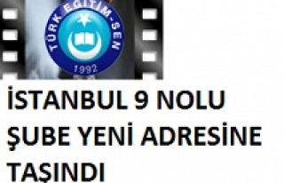 Türk Eğitim Sen 9 Nolu Şube yeni adresine taşındı.