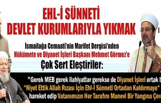 AKP, EHL-İ SÜNNET'İ ORTADAN KALDIRMAK İSTİYOR