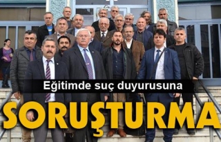 EĞİTİMDE SUÇ DUYURUSUNA "SORUŞTURMA"...
