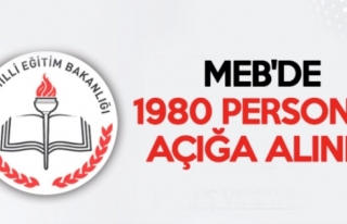 MEB' DE 1980 PERSONEL AÇIĞA ALINDI ...