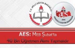 AES: MEB Şubat’ta 40 Bin Öğretmen Alımı Yapmalıdır