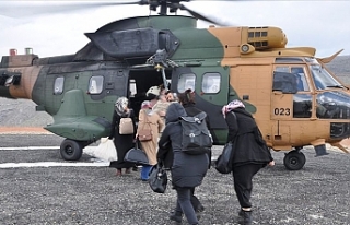 Siirt'te Oy Pusulaları Askeri Helikopterle Taşındı