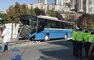 Ankara'da Halk Otobüsü Yayalara Çarpması...