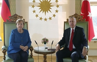 Cumhurbaşkanı Erdoğan ve Almanya Başbakanı Merkel...