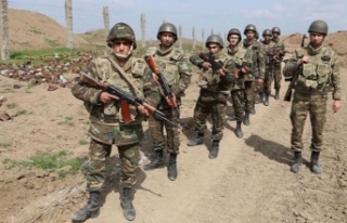 Azerbaycan, Ermenistan sınırında kontrol noktası...