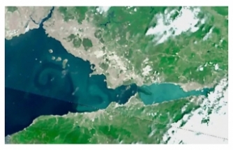 İzmit Körfezi turkuaza büründü! Uydu görüntüleri ortaya çıktı, TÜBİTAK harekete geçti