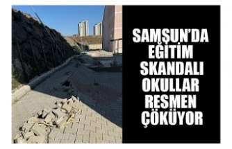 Samsun'da 3 okul çöküyor
