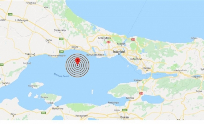 Marmara Denizi'nde Silivri Açıklarında 3,9 Büyüklüğünde Deprem Meydana Geldi