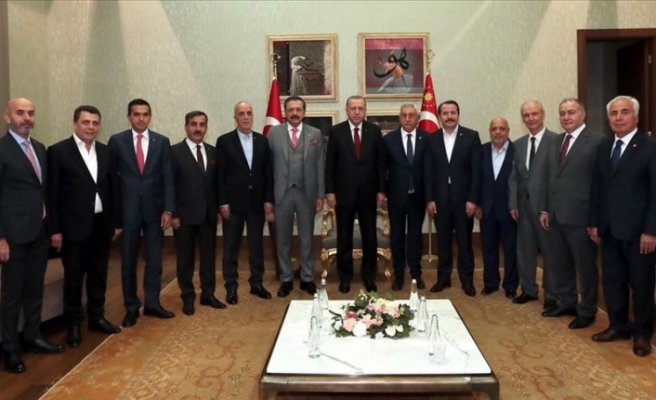 Cumhurbaşkanı Recep Tayyip Erdoğan, Türkiye-AB Karma İstişare Komitesi Üyelerini Kabul Etti