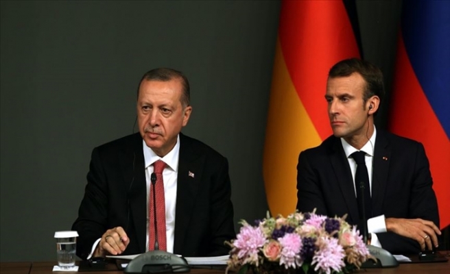 Cumhurbaşkanı Erdoğan, Macron İle Görüştü