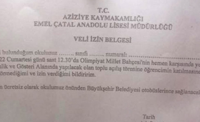 Erdoğan'ın Erzurum mitingi öncesi MEB'den talimat: Veli izin belgesi