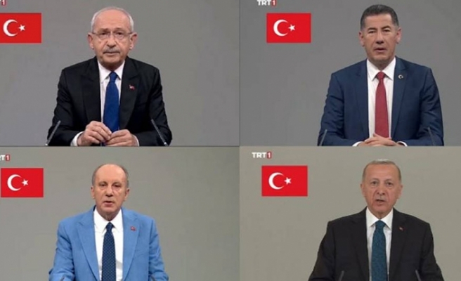 Cumhurbaşkanı adaylarının propaganda konuşmaları TRT'de yayınlandı