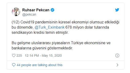 Türk Eximbank 678 Milyon Dolar Tutarında Sendikasyon Kredisi Temin Etti